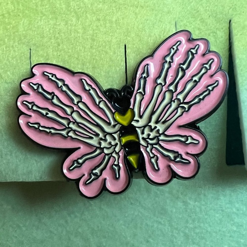 Skelton Butterfly Pin